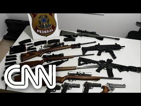 PF divulga fotos de armas apreendidas em operação contra bolsonaristas | CNN 360º