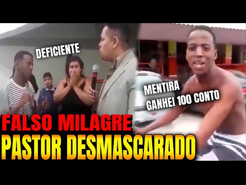 FALSO MILAGRE REVELADO. PASTOR PASSANDO VERGONHA.