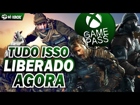 SE SEGURA! ENXURRADA de JOGOS liberados AGORA com XBOX GAME PASS!