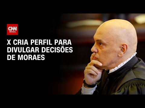 X cria perfil para divulgar decisões de Moraes | CNN PRIME TIME