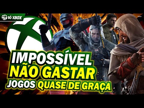 LOUCURA de OFERTAS no XBOX! Jogos INCRÍVEIS quase DE GRAÇA!