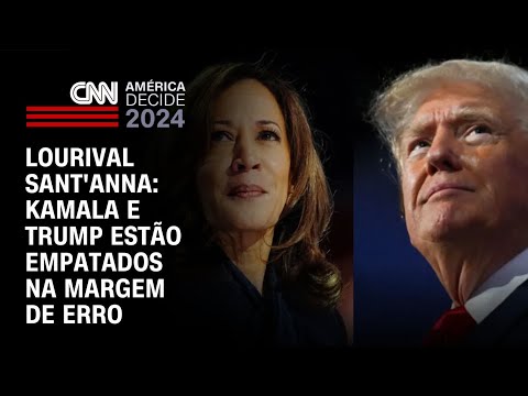 Lourival Sant’Anna: Kamala e Trump estão empatados na margem de erro | CNN PRIME TIME