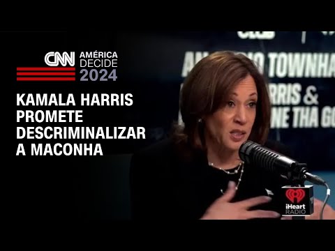 Kamala Harris promete descriminalizar a maconha | CNN NOVO DIA