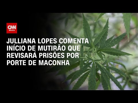 Julliana Lopes comenta início de mutirão que revisará prisões por porte de maconha | CNN ARENA