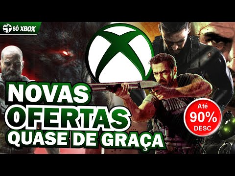 LOUCURA! OFERTAS do XBOX com JOGOS quase DE GRAÇA AGORA!